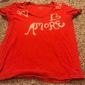 Old navy red amore tee
